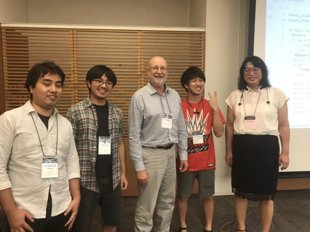 Woody Zuill氏とチームメンバーで撮った記念写真